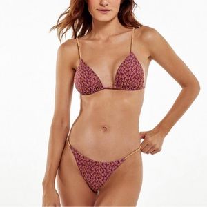 NWT Vix Nic Triangle Top in Luri Plum